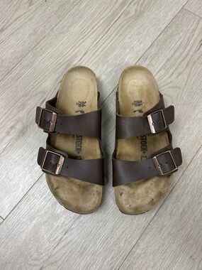 Birkenstock Women’s Arizona Dark Brown Sandals